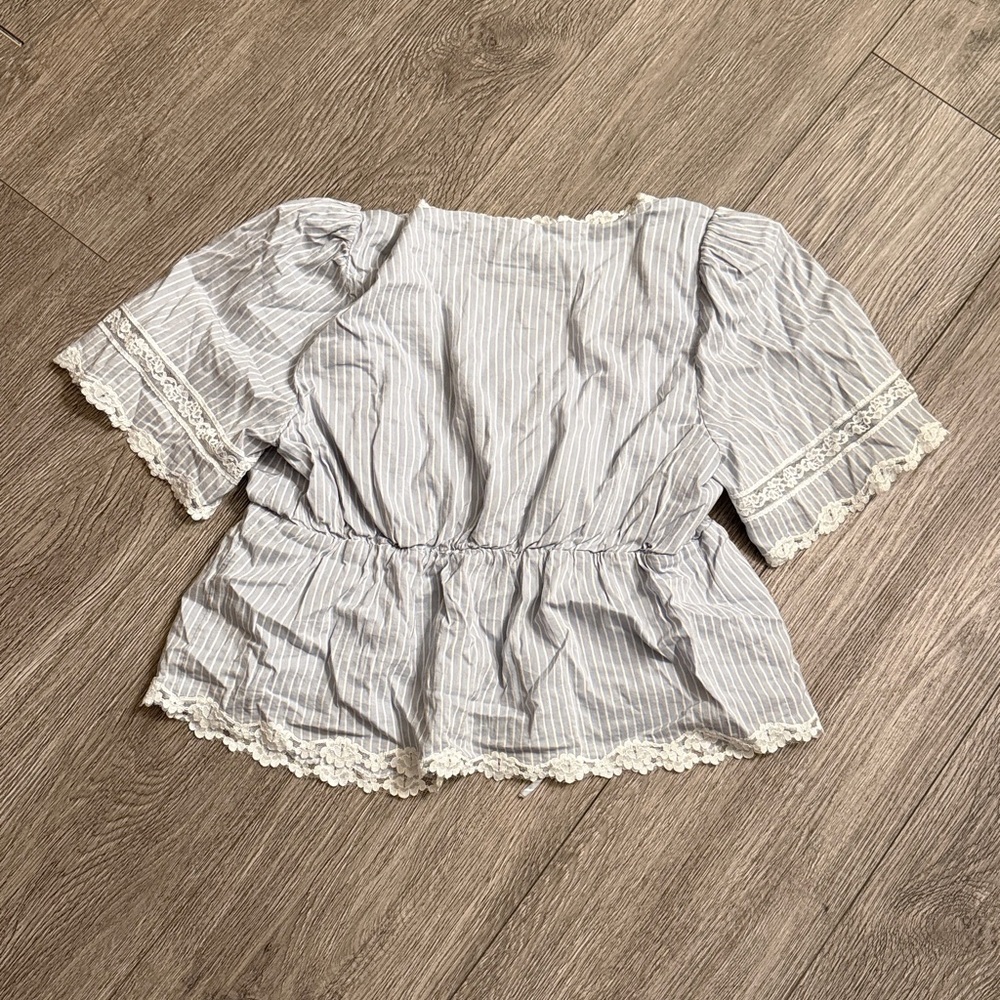 LIKE NEW REFORMATION Margot Top, Bueno Stripe, size M - Picture 9 of 10